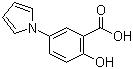2-羟基-5-(1H-吡咯-1-基)苯甲酸分子结构 (CAS 53242-70-9)