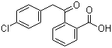 2-((4-Chlorophenyl)acetyl)benzoic acid molecular structure (CAS 53242-76-5)