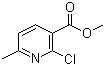 2-氯-6-甲基烟酸甲酯分子结构 (CAS 53277-47-7)