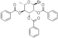 2,3,4-三-O-苯甲酰基-alpha-L-吡喃鼠李糖溴化物分子结构 (CAS 53297-33-9)