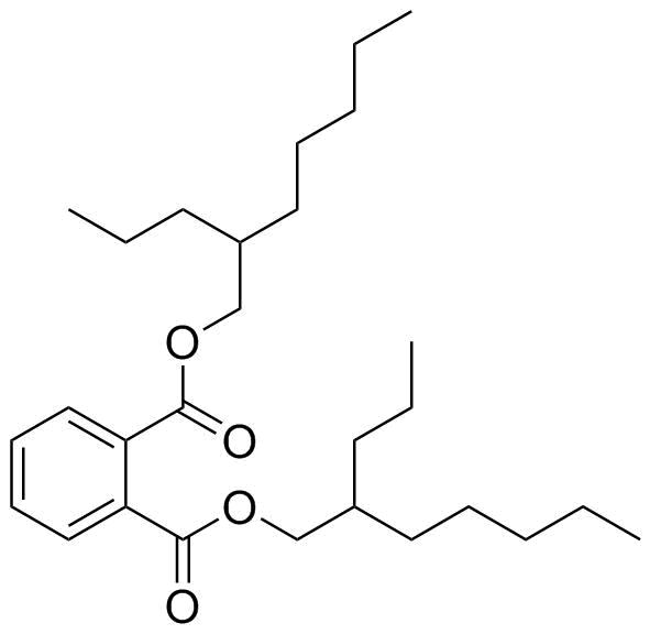 邻苯二甲酸二(2-丙基庚基)酯分子结构 (CAS 53306-54-0)