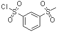 3-甲烷磺酰基苯磺酰氯分子结构 (CAS 5335-40-0)