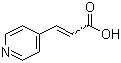 吡啶-4-丙烯酸分子结构 (CAS 5337-79-1)