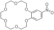 4-硝基苯-18-冠醚-6分子结构 (CAS 53408-96-1)