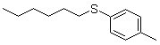 己基 4-甲基苯基硫醚分子结构 (CAS 5342-83-6)