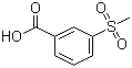 结构式 CAS# 5345-27-7, 3-甲砜基苯甲酸; 3-甲磺酰基苯甲酸