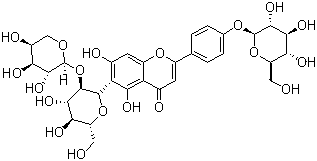 王不留行黄酮苷分子结构 (CAS 53452-16-7)