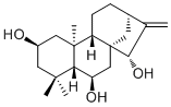 16-贝壳杉烯-2,6,15-三醇分子结构 (CAS 53452-32-7)