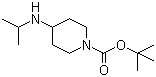 1-N-Boc-4-异丙胺哌啶分子结构 (CAS 534595-51-2)