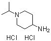 1-异丙基哌啶-4-基胺二盐酸盐分子结构 (CAS 534596-29-7)