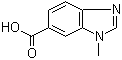 1-甲基苯并咪唑-6-羧酸分子结构 (CAS 53484-18-7)