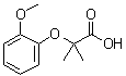 2-(2-Methoxyphenoxy)-2-methylpropanoic acid molecular structure (CAS 53498-60-5)