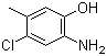 2-氨基-4-氯-5-甲基苯酚分子结构 (CAS 53524-27-9)