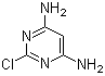 2-氯-4,6-嘧啶二胺分子结构 (CAS 53557-61-2)