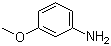 结构式 CAS# 536-90-3, 间氨基苯甲醚; 3-茴香胺; 3-甲氧基苯胺