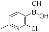 structure of CAS# 536693-95-5, (2-Chloro-6-methylpyridin-3-yl)boronic acid;Dihydroxy(2-chloro-6-methyl-3-pyridyl)borane