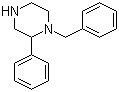 结构式 CAS# 5368-33-2, N-1-苄基-2-苯基哌嗪