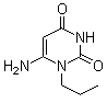 结构式 CAS# 53681-47-3, 6-氨基-1-丙基尿嘧啶