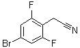 4-溴-2,6-二氟苯乙腈分子结构 (CAS 537033-52-6)