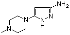 [5-(4-Methylpiperazin-1-yl)-2H-pyrazol-3-yl]amine molecular structure (CAS 537039-17-1)