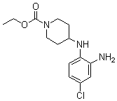 4-[(2-氨基-4-氯苯基)氨基]-1-哌啶羧酸乙酯分子结构 (CAS 53786-45-1)
