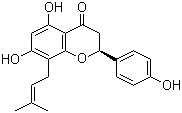 8-异戊烯基柚皮素分子结构 (CAS 53846-50-7)