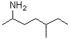 5-甲基-2-庚胺分子结构 (CAS 53907-81-6)