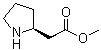(S)-2-吡咯烷乙酸甲酯分子结构 (CAS 53912-83-7)