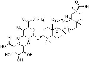 甘草酸铵分子结构 (CAS 53956-04-0)
