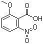 2-甲氧基-6-硝基苯甲酸分子结构 (CAS 53967-73-0)