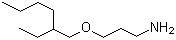 结构式 CAS# 5397-31-9, 3-异辛氧基丙胺; 3-(2-乙基己氧基)丙胺