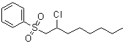 [(2-氯辛基)磺酰基]苯分子结构 (CAS 5398-14-1)