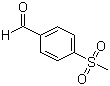 对甲砜基苯甲醛分子结构 (CAS 5398-77-6)