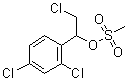 2,4-二氯-alpha-(氯甲基)苯甲醇甲烷磺酸酯分子结构 (CAS 53984-39-7)