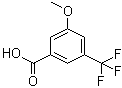 3-甲氧基-5-三氟甲基苯甲酸分子结构 (CAS 53985-48-1)