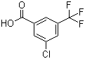 3-氯-5-(三氟甲基)苯甲酸分子结构 (CAS 53985-49-2)