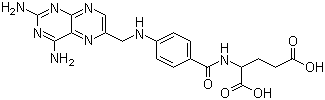 氨基蝶呤分子结构 (CAS 54-62-6)