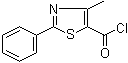 4-甲基-2-苯基噻唑-5-甲酰氯分子结构 (CAS 54001-18-2)