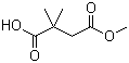 2,2-二甲基丁二酸 4-甲酯分子结构 (CAS 54043-71-9)