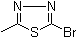 2-溴-5-甲基-1,3,4-噻二唑分子结构 (CAS 54044-79-0)