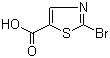 2-溴噻唑-5-羧酸分子结构 (CAS 54045-76-0)