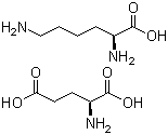 L-赖氨酸-L-谷氨酸分子结构 (CAS 5408-52-6)