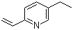 5-乙基-2-乙烯基吡啶分子结构 (CAS 5408-74-2)