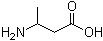 DL-3-氨基丁酸分子结构 (CAS 541-48-0)