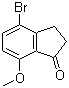 4-溴-7-甲氧基-1-茚满酮分子结构 (CAS 5411-61-0)