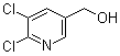 (5,6-二氯吡啶-3-基)甲醇分子结构 (CAS 54127-30-9)
