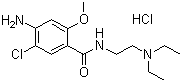 盐酸甲氧氯普胺分子结构 (CAS 54143-57-6)