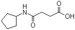4-(Cyclopentylamino)-4-oxobutanoic acid molecular structure (CAS 541537-57-9)