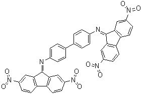 N4,N4'-二(2,7-二硝基-9H-芴-9-亚基)-[1,1'-联苯]-4,4'-二胺分子结构 (CAS 5416-81-9)
