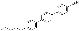 4''-正戊基-4-氰基三联苯分子结构 (CAS 54211-46-0)